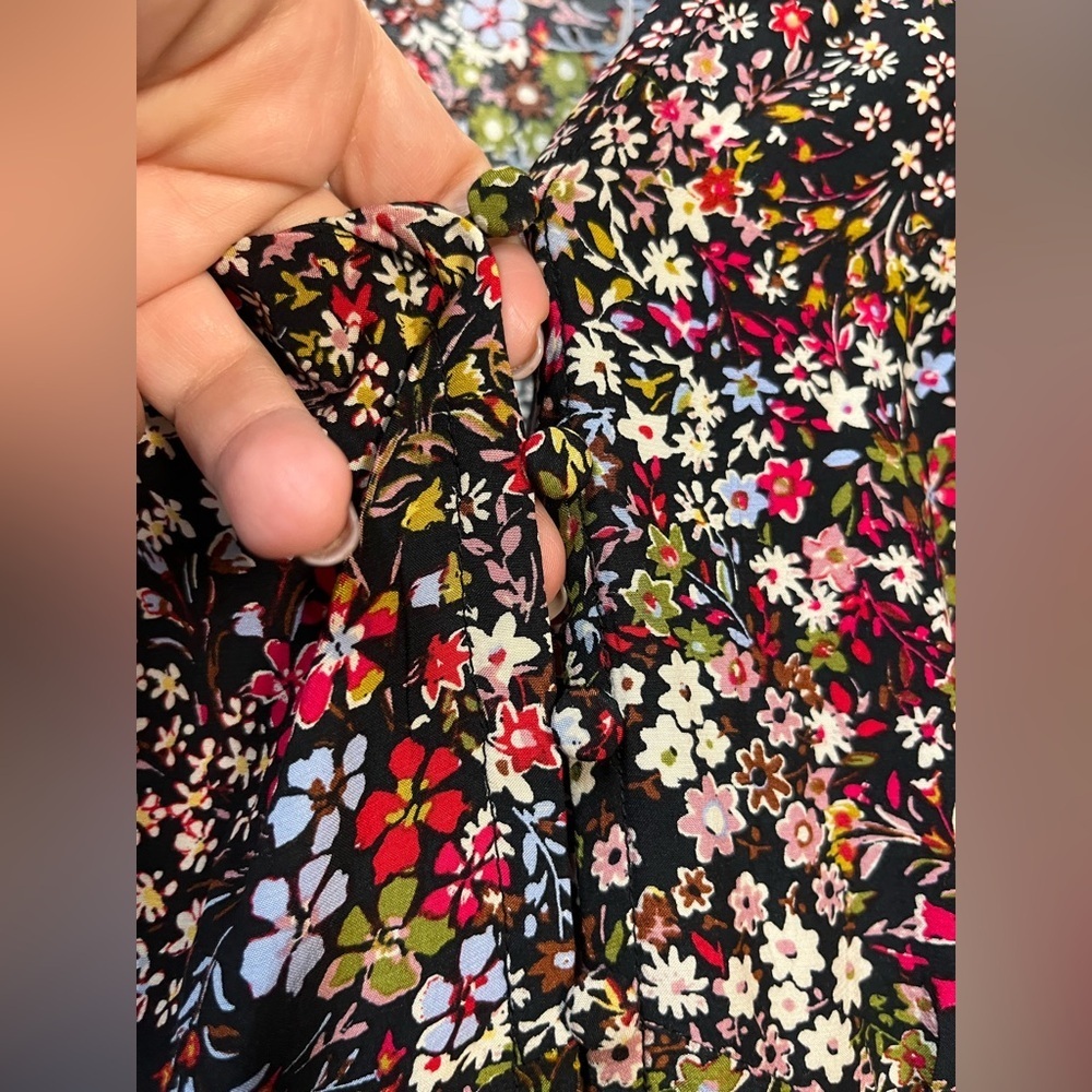 GAP Floral Maxi Dress with Puff Sleeves (133) - Picture 5 of 9